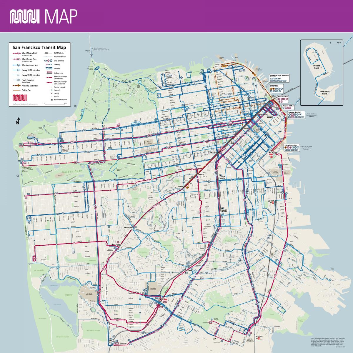 Mapa da rodoviária de São Francisco
